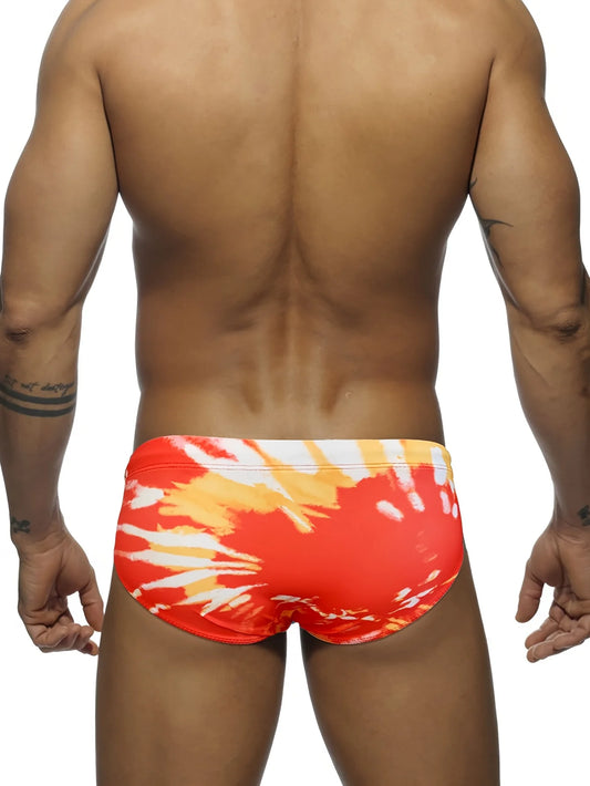 Tie-Dye herenslips, zwemkleding voor heren, zwemshorts voor zomerstrand