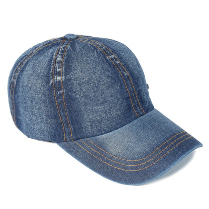 Vintage gewassen katoenen baseballpet heren dames denim papa hoed verstelbare trucker stijl laag profiel