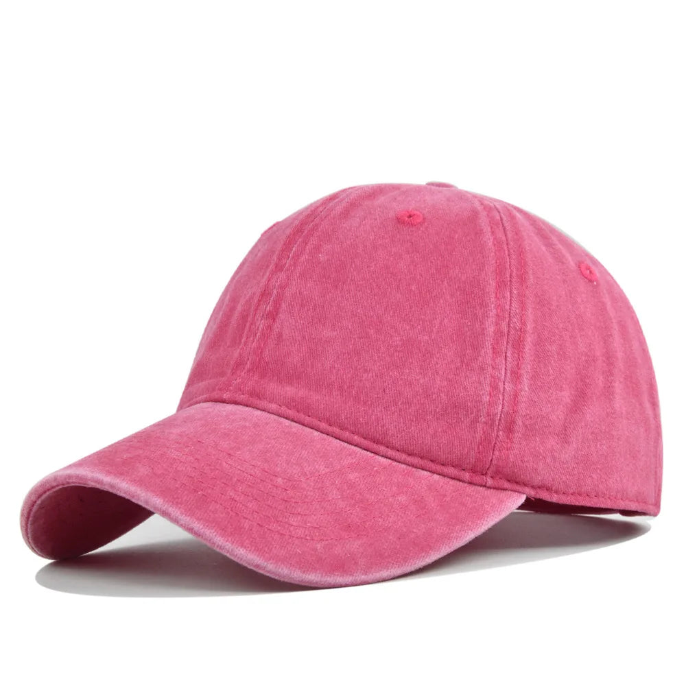 Retro Washed Cotton Baseball Cap Men Women Snapback Hat y2k Hip Hop Caps Solid Color Hat Bone Casquette Outdoor Casual Sport hat