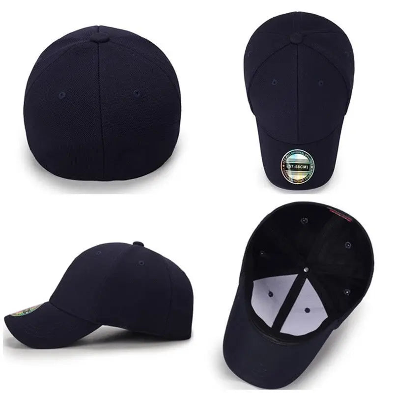 New Stretch Fitted Full Closed Elasticity Flexible Flex Hiphop Caps Hats Fit Visor Baseball Snapback Blank Solid Era Men Women