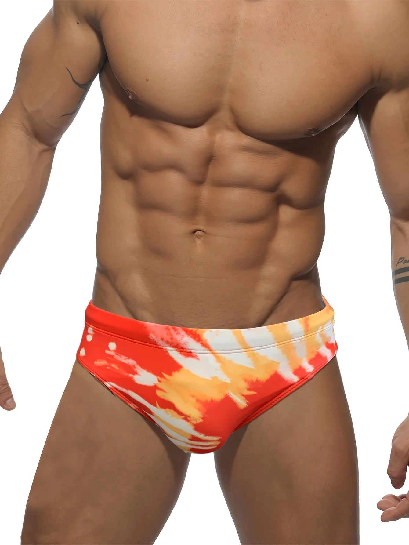 Tie-Dye herenslips, zwemkleding voor heren, zwemshorts voor zomerstrand