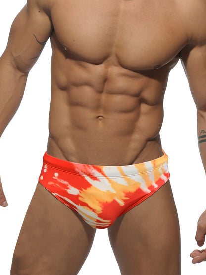 Tie-Dye herenslips, zwemkleding voor heren, zwemshorts voor zomerstrand
