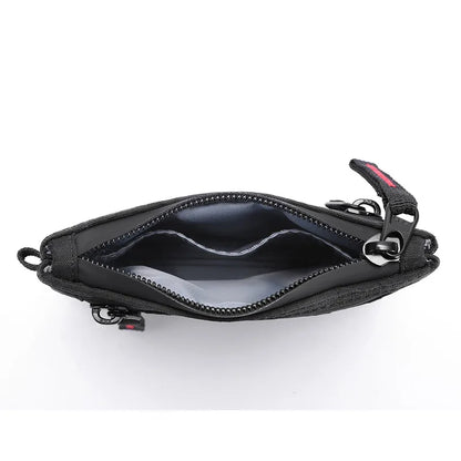 Rfid Credit Card Holder Men Wallets Luxury Nylon Slim Wallet Zipper Key Card Case Male Tactical Purse Coin Purse With Carabiner