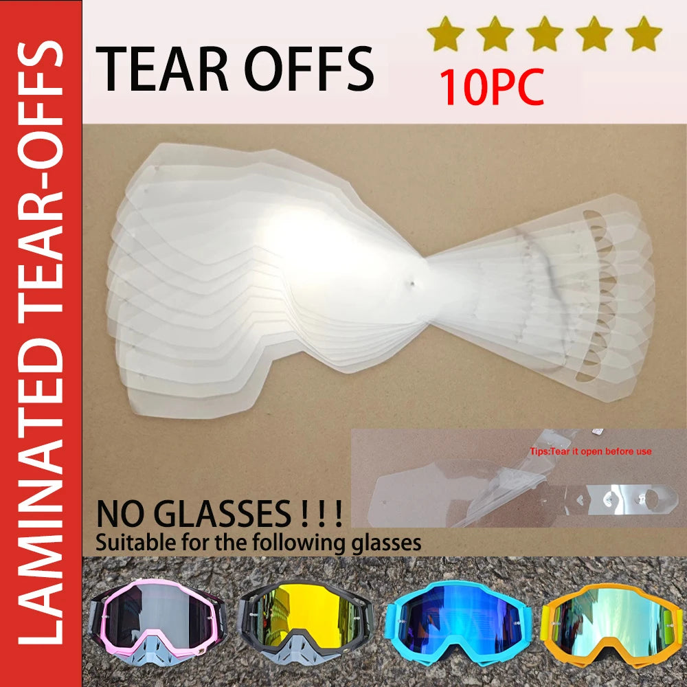 100-motorbril Stofdichte racebril Winddicht voor heren en dames Motocross Fietsen Skiën Outdoor Off-road fietsbril