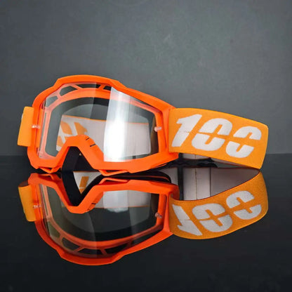 100-motorbril Stofdichte racebril Winddicht voor heren en dames Motocross Fietsen Skiën Outdoor Off-road fietsbril