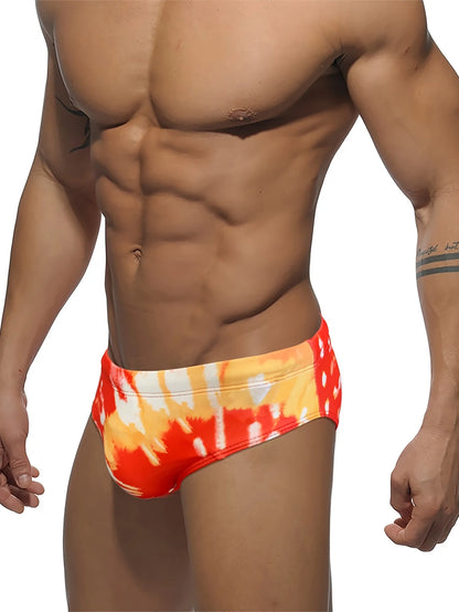Tie-Dye herenslips, zwemkleding voor heren, zwemshorts voor zomerstrand