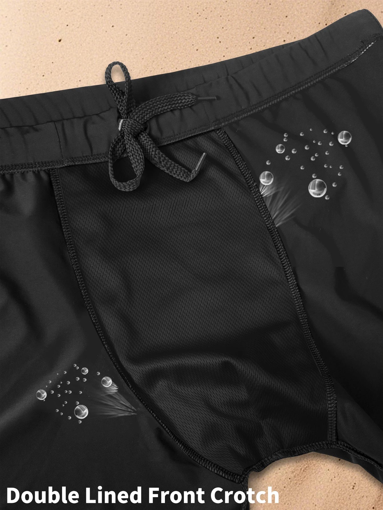 Zwembroek met modedrukken Heren Sneldrogende strandboxershorts met trekkoord Zwemkleding voor jongens Onderbroeken