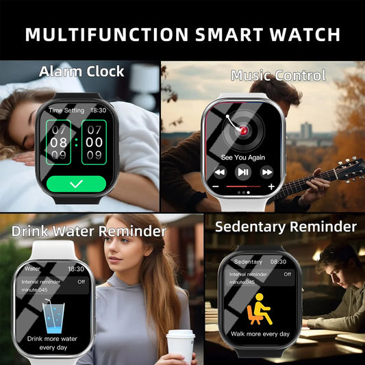 LAXASFIT Series 10 Smart Watch BT Voice Call Healthy Sports Bracelet Fitness Tracker Smart Watch Men Women Holiday Gift