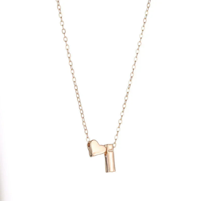 SUMENG Mode Klein Hart Sierlijke Initial Ketting Goud Zilver Kleur Brief Naam Choker Voor Vrouwen Hanger Sieraden Gift