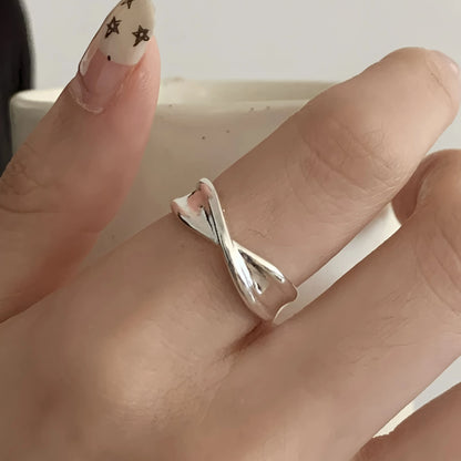VENTFILLE 925 Sterling Silver Flower Lace Ring Korean Fashion Opening Inlaid CZ Adjustable Rings Valentine's Day Gift