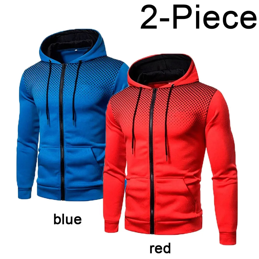 Mens Hoodie Zip Up Hoodie Sweatshirt Graphic Zipper Pocket Polka Pot Print Sports Outdoor Casual Daily Hoodies Slim Sweatshirts
