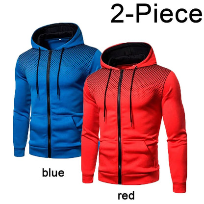 Mens Hoodie Zip Up Hoodie Sweatshirt Graphic Zipper Pocket Polka Pot Print Sports Outdoor Casual Daily Hoodies Slim Sweatshirts