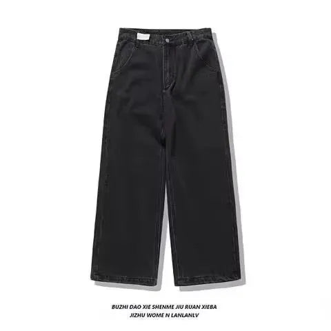 Daisy Vintage Print Gescheurde Jeans Dames Amerikaanse Zomer Nieuwe Hoge Taille Wijde Broek Hiphop Trend Y2K Baggy Rechte Broek