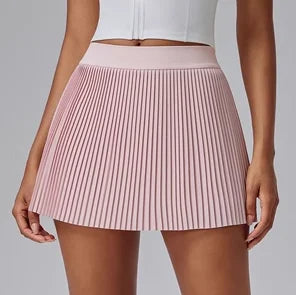 2025 Organ Pleated Tennis Skirt for Women Fake Two-piece Anti-exposed Sports Fitness Badminton Skirt Golf Skirt Summer Suit