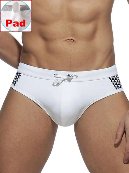Push-Up Badmode Mannen Zwemmen Bikni Slips Sexy Verwijderbare Pad Zwembroek Ondergoed Strand Surfshort Badpak