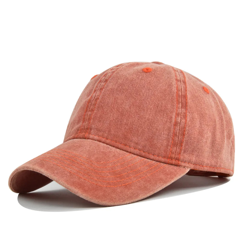 Retro Washed Cotton Baseball Cap Men Women Snapback Hat y2k Hip Hop Caps Solid Color Hat Bone Casquette Outdoor Casual Sport hat