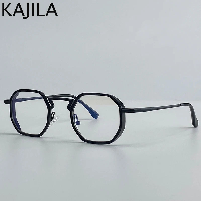 Small Frame Hexason Steampunk Sunglasses Men 2025 Luxury Brand Vintage Punk Eyewear Classic Polygon Metal Sun Glasses Male UV400