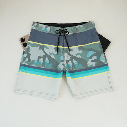 Strandshorts voor heren Surfzwemstrandshorts Rekbaar Sneldrogend Waterdicht Ademend Sportzwembroek Bermuda