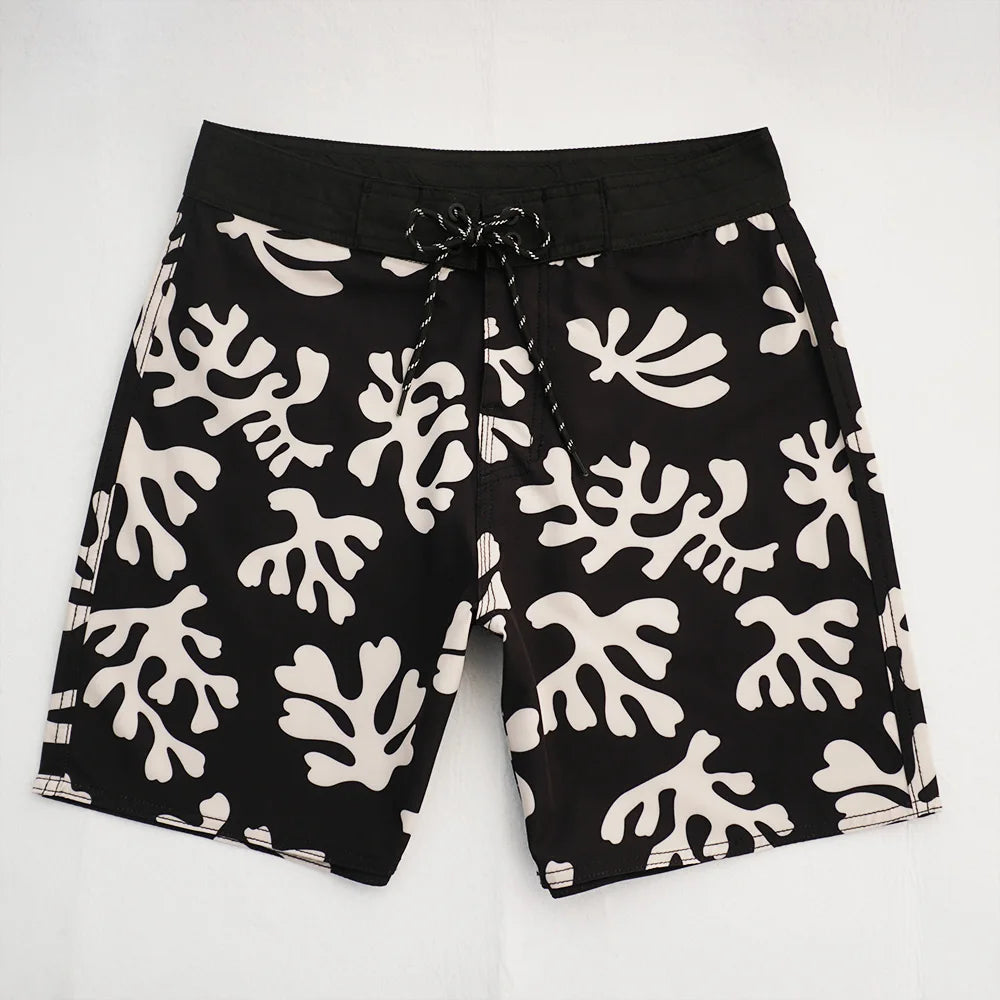 Strandshorts voor heren Surfzwemstrandshorts Rekbaar Sneldrogend Waterdicht Ademend Sportzwembroek Bermuda