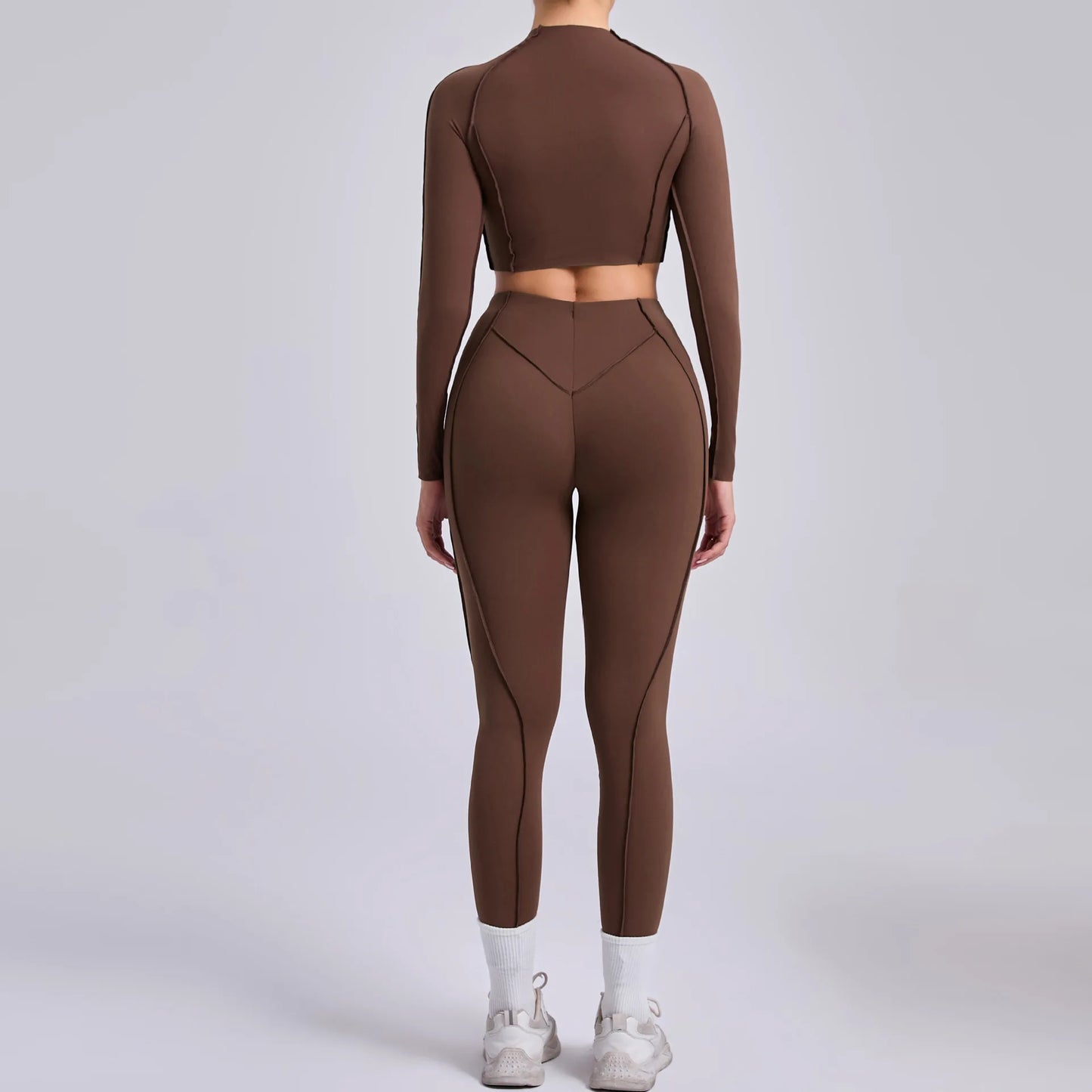 Naadloze yogasets Sport Fitness Hoge taille Heupheffen Mager Ademend Buiten Hardlopen Workout Kleding Gympakken voor dames
