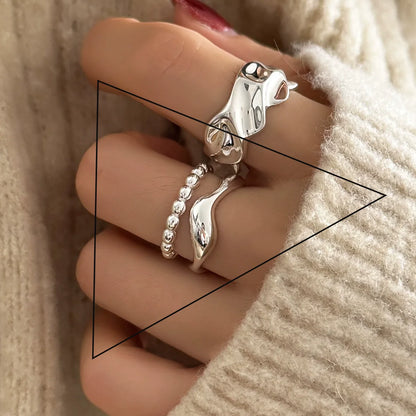 VENTFILLE 925 Sterling Silver Flower Lace Ring Korean Fashion Opening Inlaid CZ Adjustable Rings Valentine's Day Gift