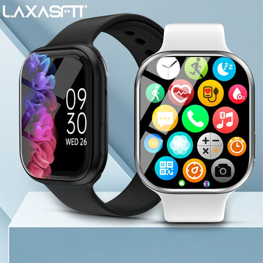 LAXASFIT Series 10 Smart Watch BT Voice Call Healthy Sports Bracelet Fitness Tracker Smart Watch Men Women Holiday Gift