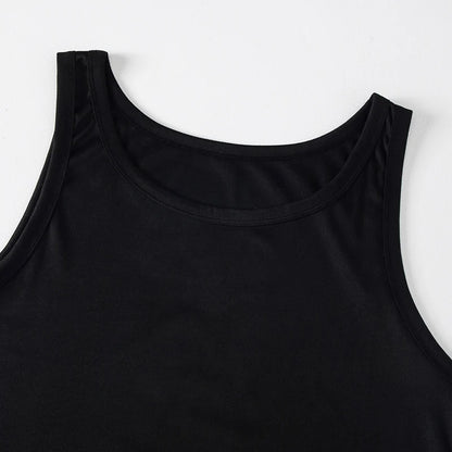 1/3 Piece Men's Solid Color Plus Size Sports And Leisure Vest Youth Fitness Running Basketball Classic Round Neck Sleeveless Ves