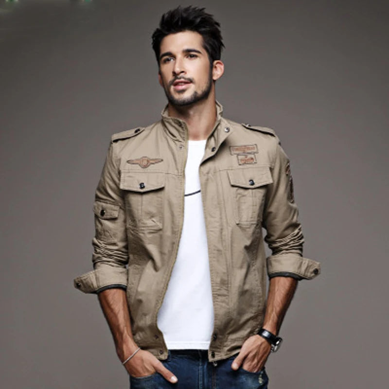 Nieuwe 2023 Casual Militaire Militaire Jas Mannen Plus Size M-6XL Jaqueta masculina Luchtmacht een Lente & Herfst Cargo Heren jassen Jas