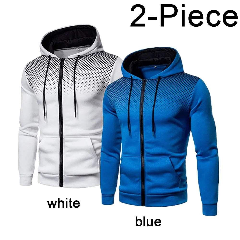 Mens Hoodie Zip Up Hoodie Sweatshirt Graphic Zipper Pocket Polka Pot Print Sports Outdoor Casual Daily Hoodies Slim Sweatshirts