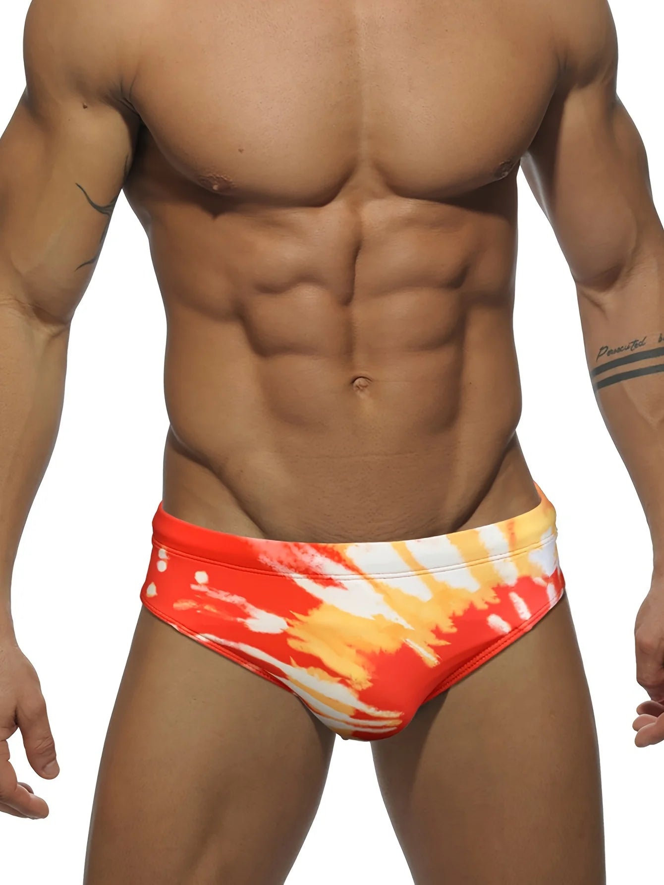 Tie-Dye herenslips, zwemkleding voor heren, zwemshorts voor zomerstrand