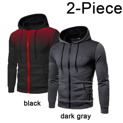 Mens Hoodie Zip Up Hoodie Sweatshirt Graphic Zipper Pocket Polka Pot Print Sports Outdoor Casual Daily Hoodies Slim Sweatshirts