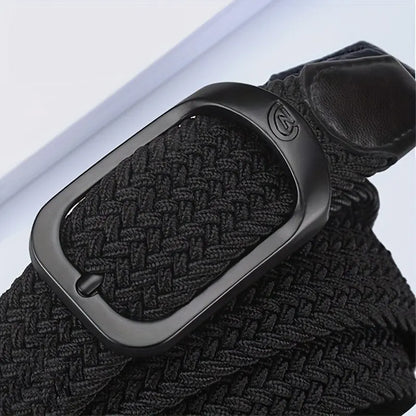 Men's Belt Casual Woven Elastic Belt Outdoor Sports Women's Belt No Need for Punching Climbing Work Belt For Men Women Fashion
