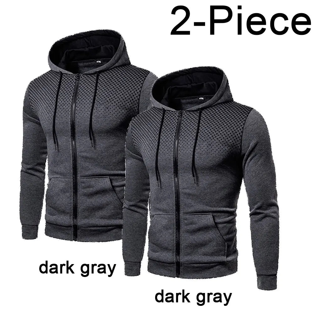 Mens Hoodie Zip Up Hoodie Sweatshirt Graphic Zipper Pocket Polka Pot Print Sports Outdoor Casual Daily Hoodies Slim Sweatshirts